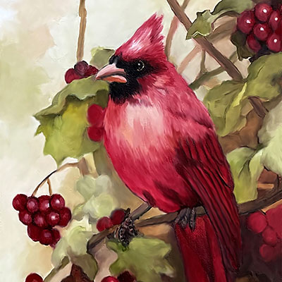 becky_west-cardinal_and_berries_400x400 Becky West - Cardinal and Berries